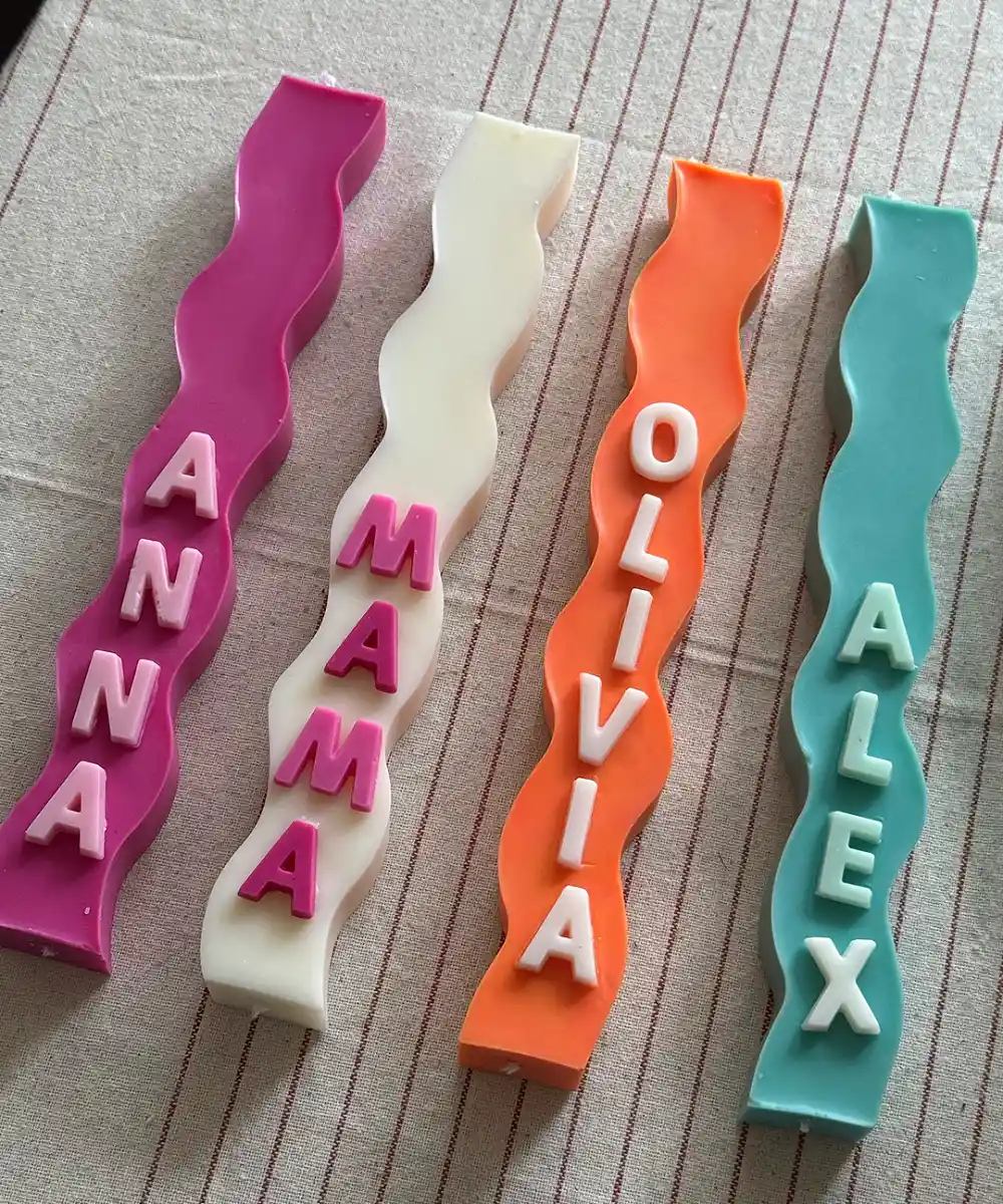 Vela ondulada personalizada todas