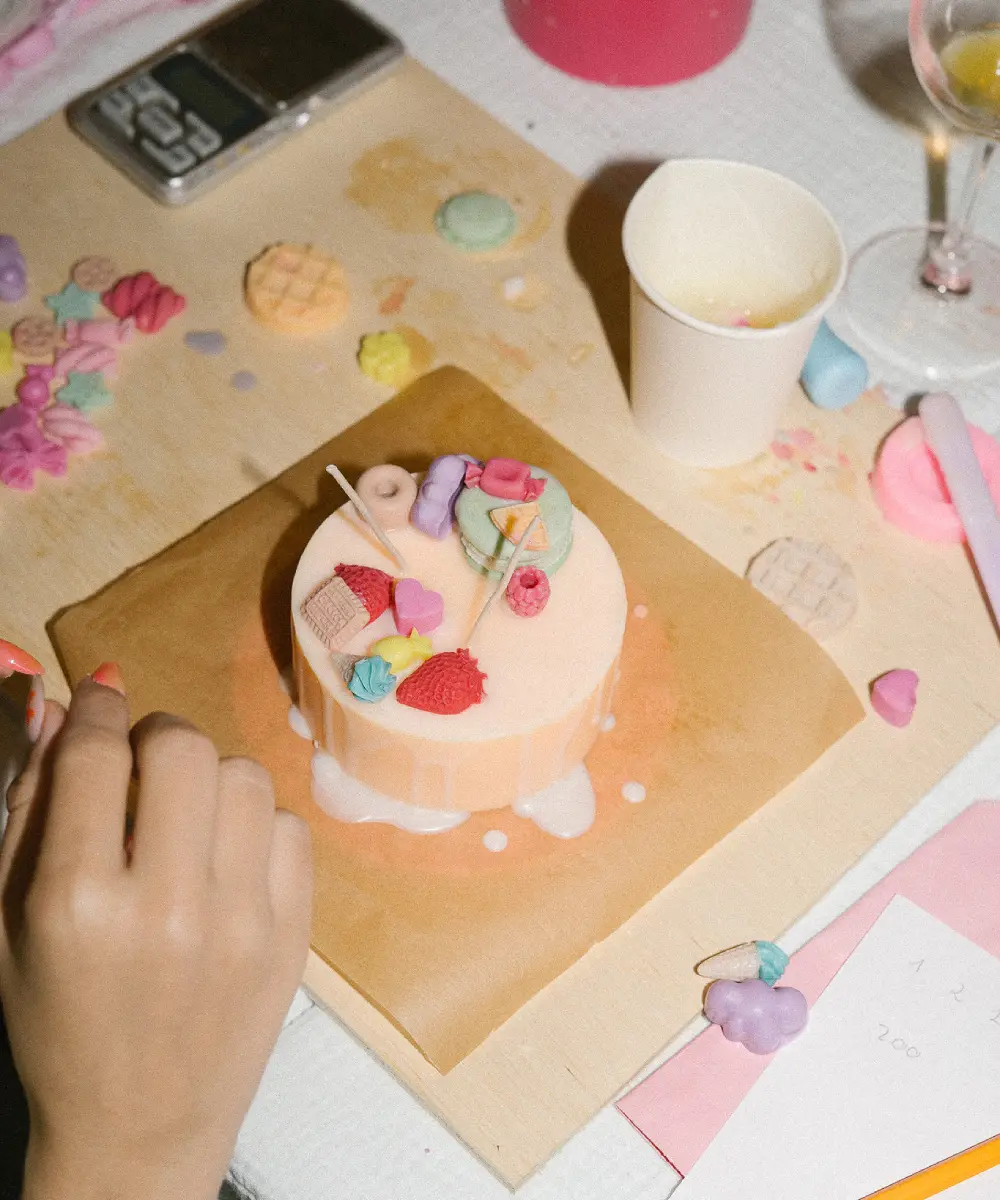 Taller de Velas de Repostería Pastel final