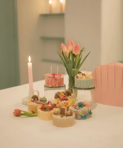 Taller de Velas de Repostería Pasteles Portada